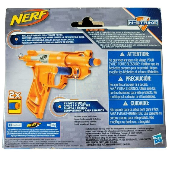 NERF Snapfire N-Strike Toys with 2 Soft Bullets SET OF 3 LH4200 - Picture 2 of 3
